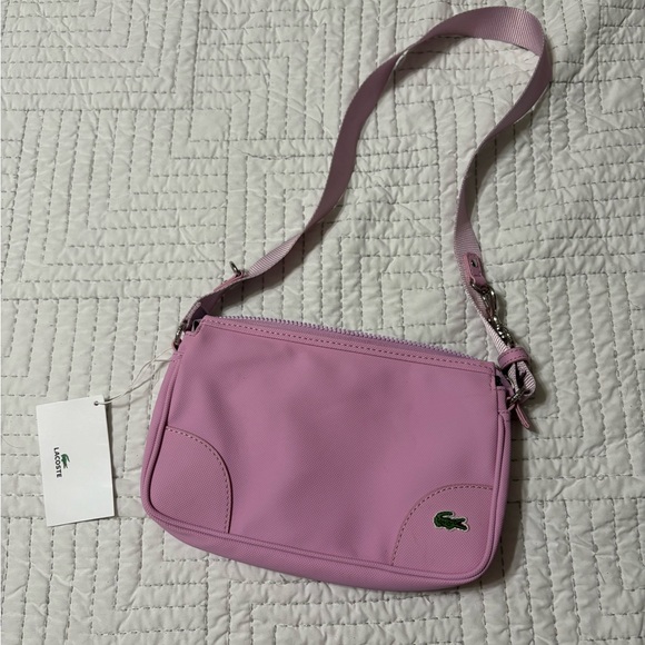 Lacoste Pink Crossbody Bag with Adjustable Strap - Picture 1 of 3